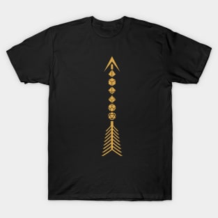 Ranger Dice Arrow Bronze Tabletop RPG T-Shirt